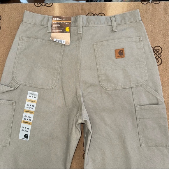 Carhartt NWT! Washed Duck Work Dungaree Original Fit Straight Leg Pant Size 34 - Picture 15 of 16